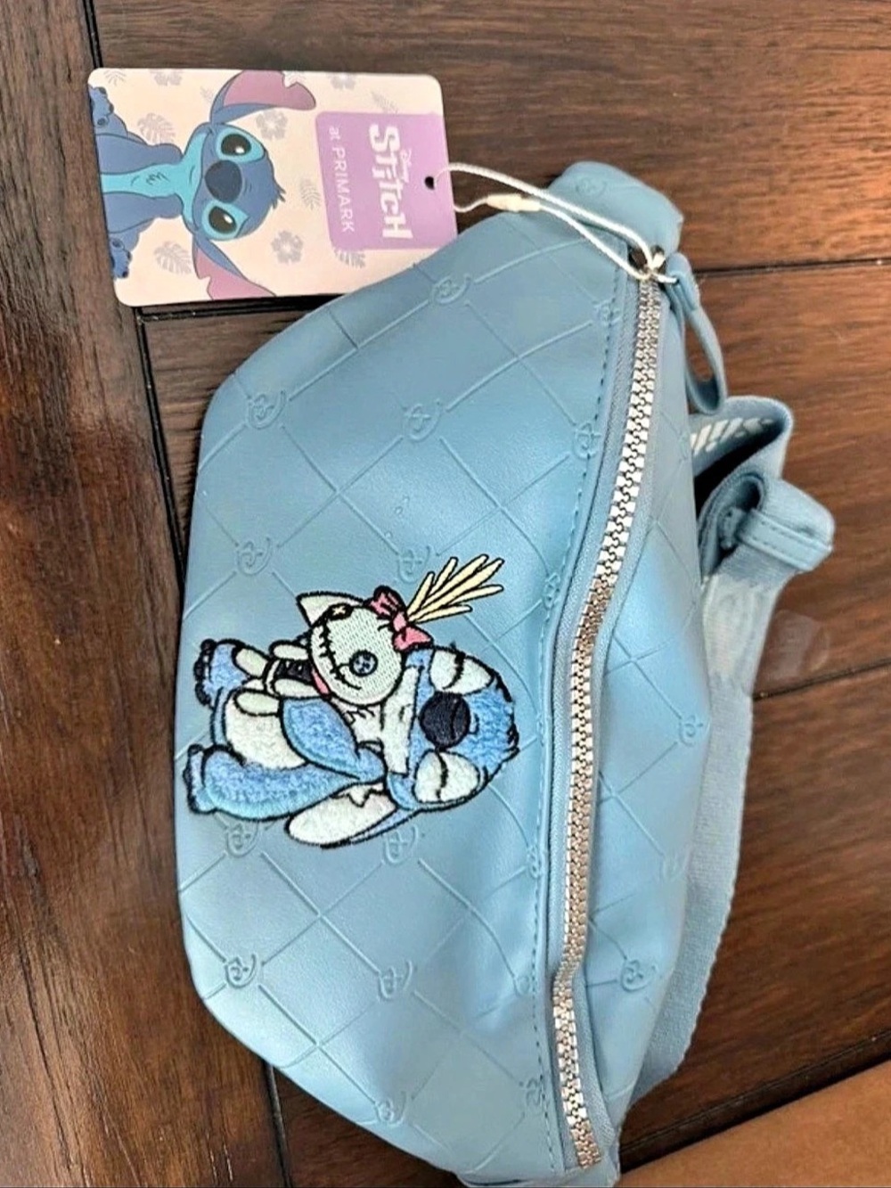 Stitch Cosmetic Bag in Blue Like New